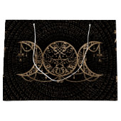 Grand Sac Cadeau Triple Moon - Triple Goddess Gold and black (Devant)