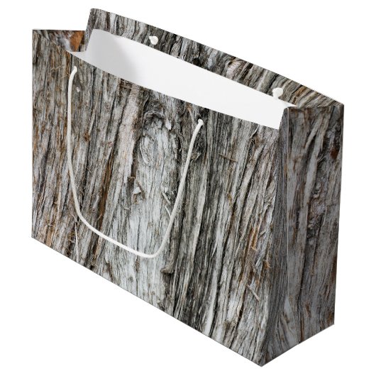 Grand Sac Cadeau Tronc d'arbre (Devant Angle)