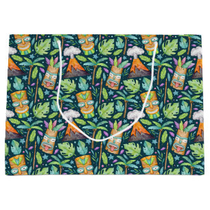 Grand Sac Cadeau Tropical Amusement Jungle Tiki Volcano