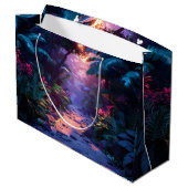 Grand Sac Cadeau Tropical Hawaiian Walking Path (Dos Angle)