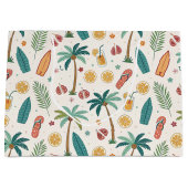 Grand Sac Cadeau Tropical Summer Beach Pattern (1) (Devant)