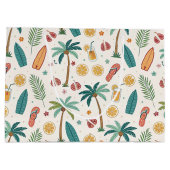Grand Sac Cadeau Tropical Summer Beach Pattern (1) (Dos)