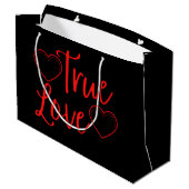 Grand Sac Cadeau True Love Red Valentine's (Dos Angle)