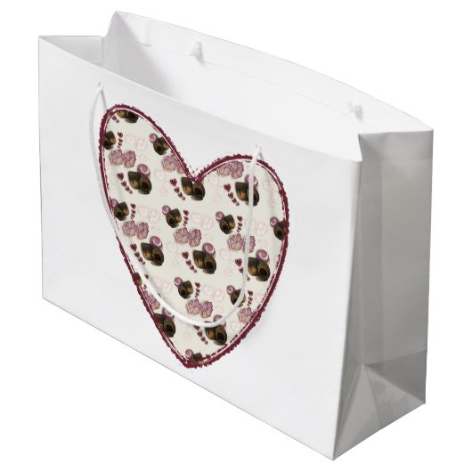 Grand Sac Cadeau Truffle Heart (Dos Angle)