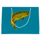 Grand Sac Cadeau Truite arc-en-ciel à feuilles d'Aspen 3 (Devant)