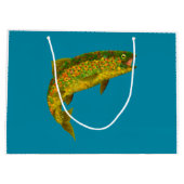 Grand Sac Cadeau Truite arc-en-ciel à feuilles d'Aspen 3 (Dos)
