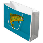 Grand Sac Cadeau Truite arc-en-ciel à feuilles d'Aspen 3 (Devant Angle)