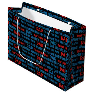 Grand Sac Cadeau Tu es le meilleur papa du monde