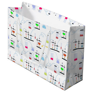 Grand Sac Cadeau Tubes d'essai en chimie et science du laboratoire 