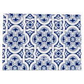 Grand Sac Cadeau Tuile bleue portugaise (Dos)