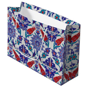 Grand Sac Cadeau Tulipe élégante et fleurs florales Roses Photograp