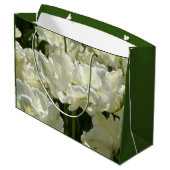 Grand Sac Cadeau Tulipes blanches (Dos Angle)