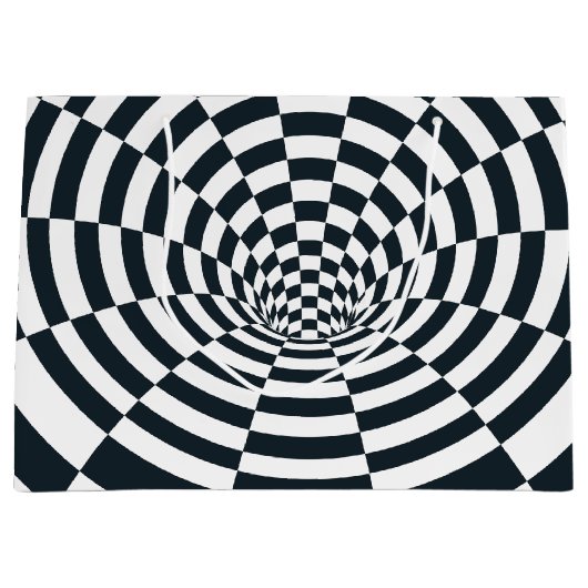 Grand Sac Cadeau Tunnel d'illusion optique (Devant)