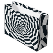 Grand Sac Cadeau Tunnel d'illusion optique (Devant Angle)