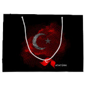 Grand Sac Cadeau Turkey flag (Dos)