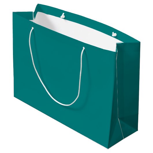 Grand Sac Cadeau Turquoise (Dos Angle)