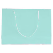Grand Sac Cadeau Turquoise clair solide (Dos)