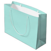 Grand Sac Cadeau Turquoise clair solide (Dos Angle)
