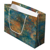 Grand Sac Cadeau Turquoise Cooper Patina (Devant Angle)