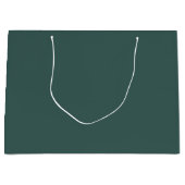 Grand Sac Cadeau Turquoise gris uni (Devant)