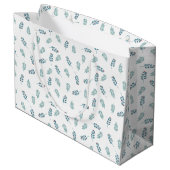 Grand Sac Cadeau Turquoise Mistletoe (Dos Angle)