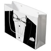 Grand Sac Cadeau Tuxedo (Devant Angle)