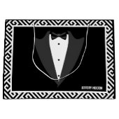 Grand Sac Cadeau Tuxedo de célibataire noir et blanc (Devant)