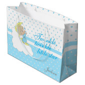 Grand Sac Cadeau Twinkle, Twinkle Little Star - Baby Blue (Dos Angle)