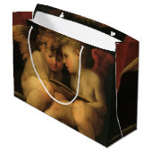 Grand Sac Cadeau Two Cherubs Reading by Rosso Fiorentino, Angels (Dos Angle)