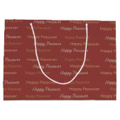Grand Sac Cadeau Typographie de Joyeuse Pâque (Dos)