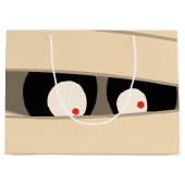 Grand Sac Cadeau Typographie moderne Mummy Monster Halloween (Devant)