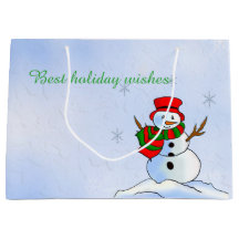 Un bonhomme de neige personnalisable avec des floc