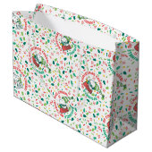 Grand Sac Cadeau Un clin d'oeil à Noël Motif (Dos Angle)