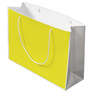 Grand Sac Cadeau Un dégradé qui se mélange du jaune à l'orange, la