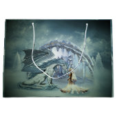 Grand Sac Cadeau Un dragon de glace génial (Devant)