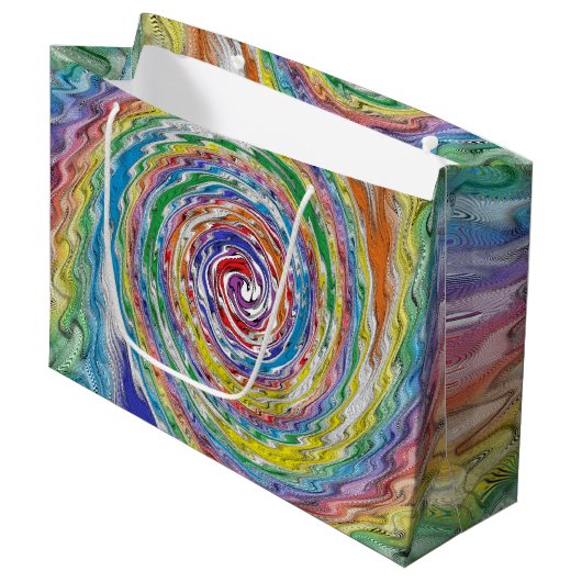 Grand Sac Cadeau Un éclat coloré (Devant Angle)