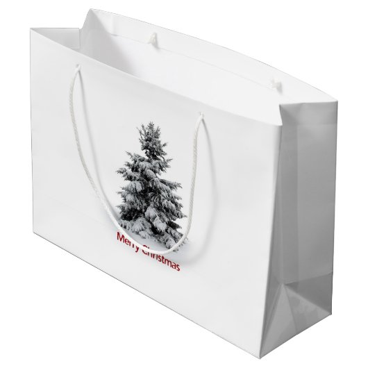 Grand Sac Cadeau Un joyeux petit Noël (Dos Angle)