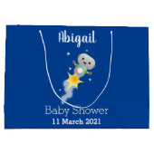 Grand Sac Cadeau Un mignon robot volant dans l'espace dessin animé (Dos)