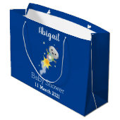 Grand Sac Cadeau Un mignon robot volant dans l'espace dessin animé (Dos Angle)