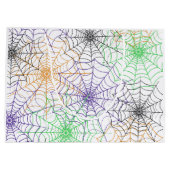 Grand Sac Cadeau Un simple Motif Web d'Halloween Spider (Dos)