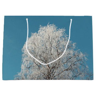 Grand Sac Cadeau Un Willow Tree blanc contre un ciel bleu sans nuag