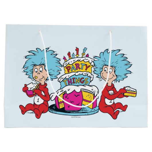 Grand Sac Cadeau Une chose Deux choses du parti (Dos)