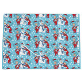 Grand Sac Cadeau Une chose deux Motif de neige (Devant)