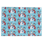 Grand Sac Cadeau Une chose deux Motif de neige (Dos)