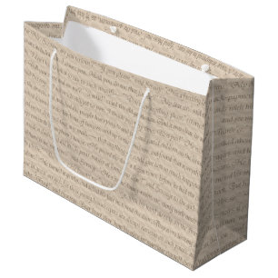 Grand Sac Cadeau Une citation de chant de Noël