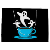 Grand Sac Cadeau Une coupe de café fumeur fantôme (Dos)