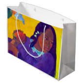 Grand Sac Cadeau Une femme avec un manchot, Gauguin (Dos Angle)