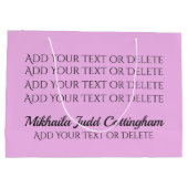 Grand Sac Cadeau Une femme de force - Voir retour (Dos)