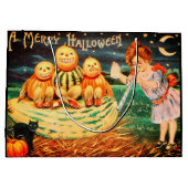 Grand Sac Cadeau Une joyeuse Halloween (Dos)