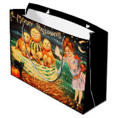 Grand Sac Cadeau Une joyeuse Halloween (Dos Angle)